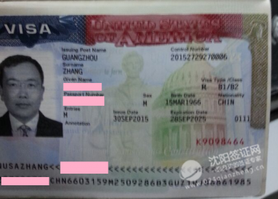沈阳美国签证代办案例,张先生美国签证下签